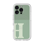 スリムプロテクションプレミアムケース with MagSafe［ オリジナル - initial two tone - H green ］