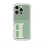 スリムプロテクションプレミアムケース with MagSafe［ オリジナル - initial two tone - H green ］