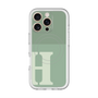 スリムプロテクションプレミアムケース with MagSafe［ オリジナル - initial two tone - H green ］