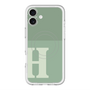 スリムプロテクションプレミアムケース with MagSafe［ オリジナル - initial two tone - H green ］