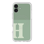スリムプロテクションプレミアムケース with MagSafe［ オリジナル - initial two tone - H green ］