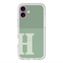スリムプロテクションプレミアムケース with MagSafe［ オリジナル - initial two tone - H green ］