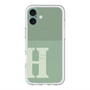 スリムプロテクションプレミアムケース with MagSafe［ オリジナル - initial two tone - H green ］