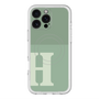 スリムプロテクションプレミアムケース with MagSafe［ オリジナル - initial two tone - H green ］