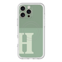 スリムプロテクションプレミアムケース with MagSafe［ オリジナル - initial two tone - H green ］