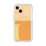スリムプロテクションプレミアムケース with MagSafe［ オリジナル - initial two tone - I orange ］