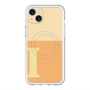 スリムプロテクションプレミアムケース with MagSafe［ オリジナル - initial two tone - I orange ］