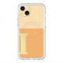 スリムプロテクションプレミアムケース with MagSafe［ オリジナル - initial two tone - I orange ］