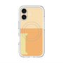 スリムプロテクションプレミアムケース with MagSafe［ オリジナル - initial two tone - I orange ］