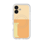 スリムプロテクションプレミアムケース with MagSafe［ オリジナル - initial two tone - I orange ］