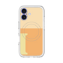 スリムプロテクションプレミアムケース with MagSafe［ オリジナル - initial two tone - I orange ］