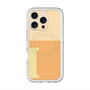 スリムプロテクションプレミアムケース with MagSafe［ オリジナル - initial two tone - I orange ］