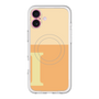 スリムプロテクションプレミアムケース with MagSafe［ オリジナル - initial two tone - I orange ］