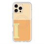 スリムプロテクションプレミアムケース with MagSafe［ オリジナル - initial two tone - I orange ］