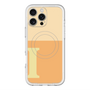 スリムプロテクションプレミアムケース with MagSafe［ オリジナル - initial two tone - I orange ］