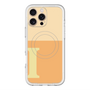 スリムプロテクションプレミアムケース with MagSafe［ オリジナル - initial two tone - I orange ］