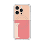 スリムプロテクションプレミアムケース with MagSafe［ オリジナル - initial two tone - I pink ］
