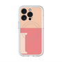 スリムプロテクションプレミアムケース with MagSafe［ オリジナル - initial two tone - I pink ］