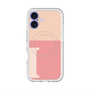 スリムプロテクションプレミアムケース with MagSafe［ オリジナル - initial two tone - I pink ］