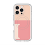 スリムプロテクションプレミアムケース with MagSafe［ オリジナル - initial two tone - I pink ］
