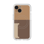 スリムプロテクションプレミアムケース with MagSafe［ オリジナル - initial two tone - I brown ］