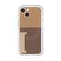 スリムプロテクションプレミアムケース with MagSafe［ オリジナル - initial two tone - I brown ］