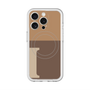 スリムプロテクションプレミアムケース with MagSafe［ オリジナル - initial two tone - I brown ］