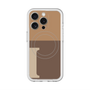 スリムプロテクションプレミアムケース with MagSafe［ オリジナル - initial two tone - I brown ］