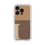 スリムプロテクションプレミアムケース with MagSafe［ オリジナル - initial two tone - I brown ］