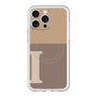 スリムプロテクションプレミアムケース with MagSafe［ オリジナル - initial two tone - I brown ］