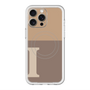 スリムプロテクションプレミアムケース with MagSafe［ オリジナル - initial two tone - I brown ］