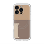 スリムプロテクションプレミアムケース with MagSafe［ オリジナル - initial two tone - I brown ］
