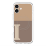 スリムプロテクションプレミアムケース with MagSafe［ オリジナル - initial two tone - I brown ］