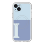 スリムプロテクションプレミアムケース with MagSafe［ オリジナル - initial two tone - I blue ］
