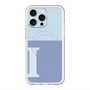 スリムプロテクションプレミアムケース with MagSafe［ オリジナル - initial two tone - I blue ］