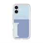 スリムプロテクションプレミアムケース with MagSafe［ オリジナル - initial two tone - I blue ］
