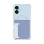 スリムプロテクションプレミアムケース with MagSafe［ オリジナル - initial two tone - I blue ］