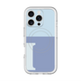 スリムプロテクションプレミアムケース with MagSafe［ オリジナル - initial two tone - I blue ］