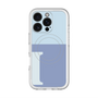 スリムプロテクションプレミアムケース with MagSafe［ オリジナル - initial two tone - I blue ］