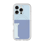 スリムプロテクションプレミアムケース with MagSafe［ オリジナル - initial two tone - I blue ］