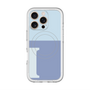 スリムプロテクションプレミアムケース with MagSafe［ オリジナル - initial two tone - I blue ］