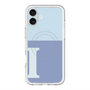 スリムプロテクションプレミアムケース with MagSafe［ オリジナル - initial two tone - I blue ］