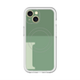 スリムプロテクションプレミアムケース with MagSafe［ オリジナル - initial two tone - I green ］