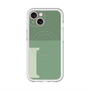 スリムプロテクションプレミアムケース with MagSafe［ オリジナル - initial two tone - I green ］