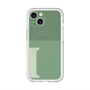 スリムプロテクションプレミアムケース with MagSafe［ オリジナル - initial two tone - I green ］