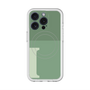 スリムプロテクションプレミアムケース with MagSafe［ オリジナル - initial two tone - I green ］