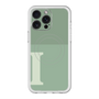 スリムプロテクションプレミアムケース with MagSafe［ オリジナル - initial two tone - I green ］