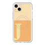 スリムプロテクションプレミアムケース with MagSafe［ オリジナル - initial two tone - J orange ］
