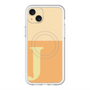 スリムプロテクションプレミアムケース with MagSafe［ オリジナル - initial two tone - J orange ］