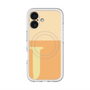 スリムプロテクションプレミアムケース with MagSafe［ オリジナル - initial two tone - J orange ］